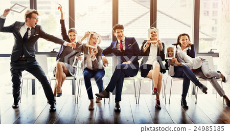 Business People Happiness Smiling Enjoyment Concept 24985185
