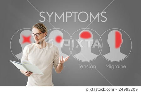 Symptoms Illness Sickness Healthcare Headache Concept Symptoms Illness Sickness Healthcare Headache Concept 24985209