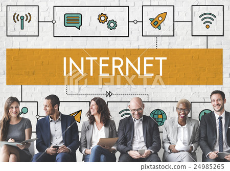 Connection Wireless Online Transmission Transfer Concept 24985265