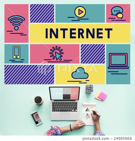 Internet Networking Technology Communication Online Concept Internet Networking Technology Communication Online Concept 24985668