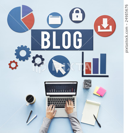 Blog Blogging Media Messaging Social Network Media Concept Blog Blogging Media Messaging Social Network Media Concept 24985676