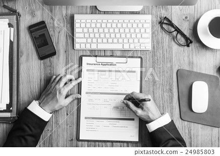 Insurance Application Accident Assurance Policy Concept 24985803