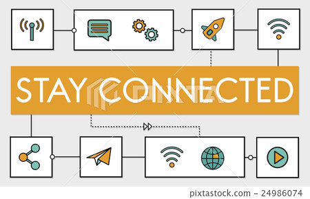 Connection Wireless Online Transmission Transfer Concept 24986074