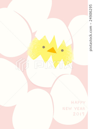 新年卡蓬鬆小雞 24986295