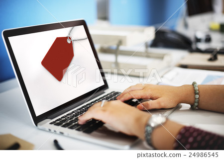 Sale Discount Label Tag Commerce Concept 24986545