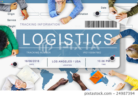 Logistics Delivery Cargo Freight Shipment Concept Logistics Delivery Cargo Freight Shipment Concept 24987394