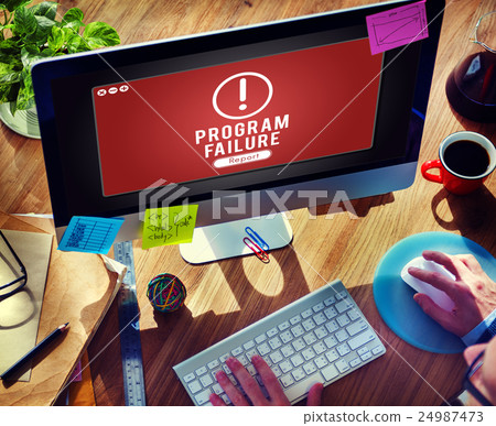 Program Failure Network Problem Technology Software Concept 24987473