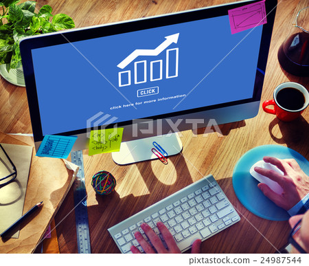 Business Success Report Graph Concept Business Success Report Graph Concept 24987544