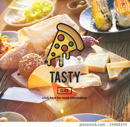 PIzza Slice Junkfood Obesity Calories Concept 24988334