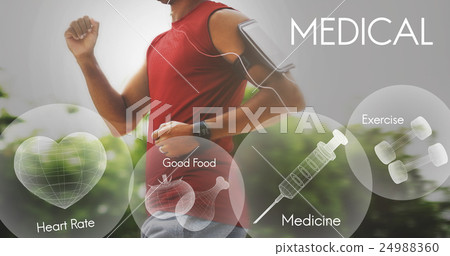 Healthcare Fitness Exercise Healthy Wellbeing Concept 24988360