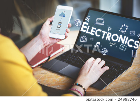Digital Innovate Electronics Network Concept Digital Innovate Electronics Network Concept 24988740