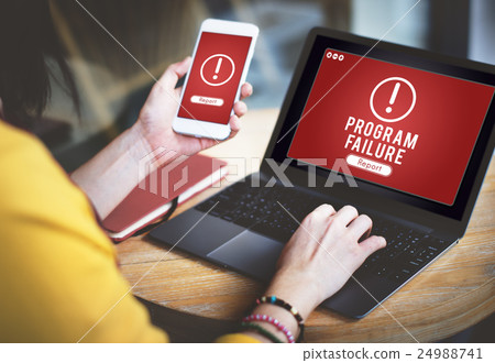 Program Failure Network Problem Technology Software Concept Program Failure Network Problem Technology Software Concept 24988741