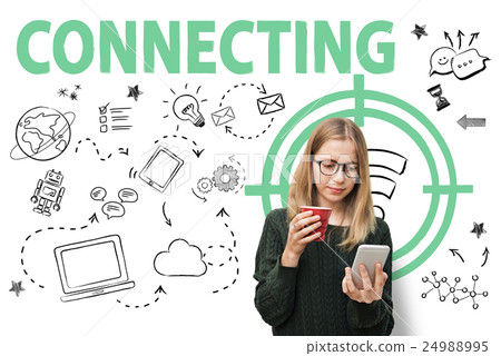 Connection Target Wifi Signal Graphics Concept 24988995