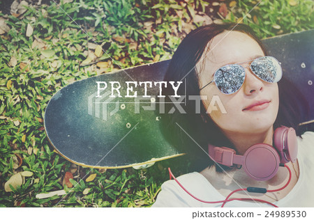 Pretty Attractive Beautiful Style Cute Fashion Concept Pretty Attractive Beautiful Style Cute Fashion Concept 24989530