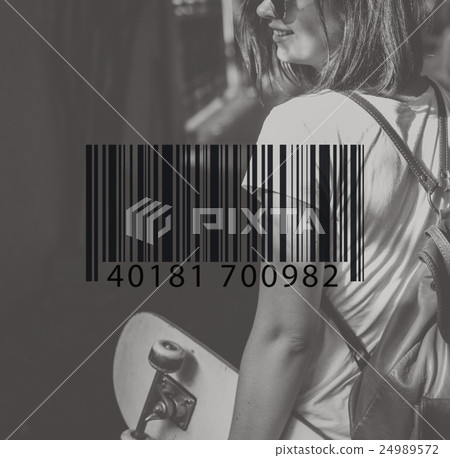 Barcode Mark Sign Market Item Concept Barcode Mark Sign Market Item Concept 24989572