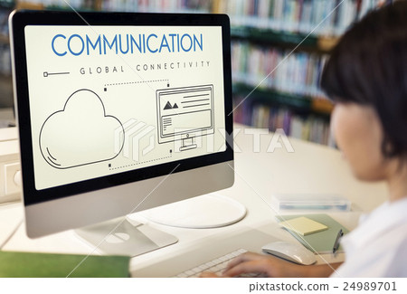 Network Cloud Backup Storage Download Concept 24989701