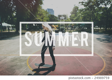 Summer Vacation Fun Holiday Relaxation Break Concept 24989759