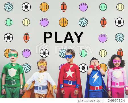 Kids Games Ball Sport Graphics Concept 24990124