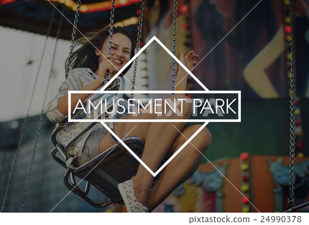 Amusement Park Carnival A Wonderful Life Concept 24990378