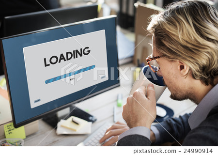 Speed Progress Bar Icon Technology Concept 24990914