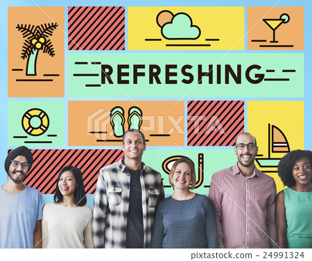 Refreshing Refreshment Renew Rethink Restart Concept 24991324