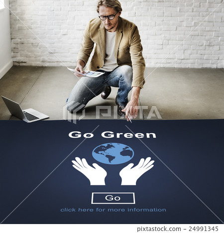 Go Green Environmental Conservation Sustainability Nature Concept Go Green Environmental Conservation Sustainability Nature Concept 24991345