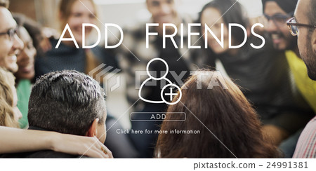 Add Friends Community Connection Socialize Concept Add Friends Community Connection Socialize Concept 24991381