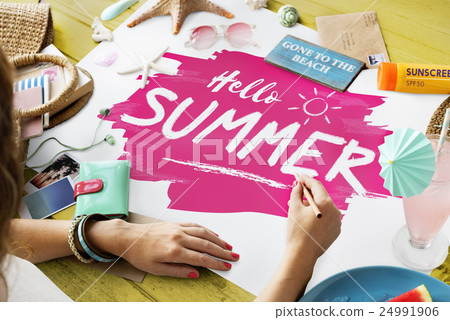 Summer Holiday Vacation Travel Journey Rest Concept 24991906
