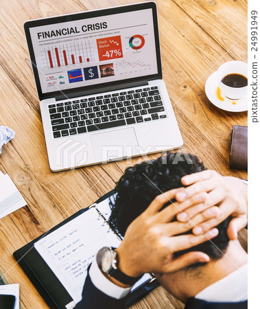 Financial Crisis Stress Work Headache Concept 24991949