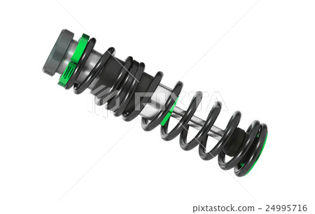 shock absorber isolated on white 24995716