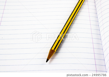 pencil on a white page 24995786
