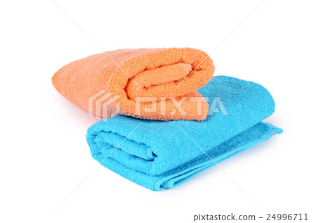 The bath towel isolated on white The bath towel isolated on white 24996711