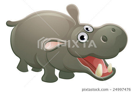 Hippopotamus Animal Cartoon Character Hippopotamus Animal Cartoon Character 24997476