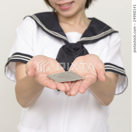 School girls with condom 24998141