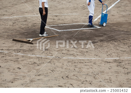 Ground maintenance of the baseball field 25001432