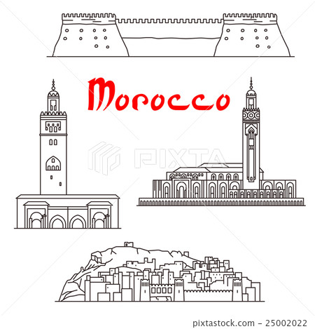 Historic buildings and sightseeings of Morocco Historic buildings and sightseeings of Morocco 25002022