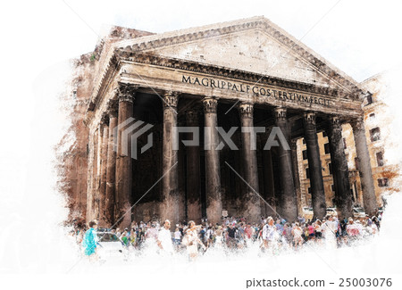 Pantheon in Rome 25003076