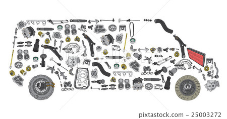 Images bus from new spare parts 25003272