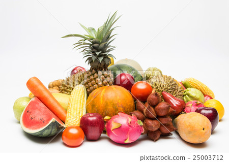 .Tropical fruits isolated 25003712