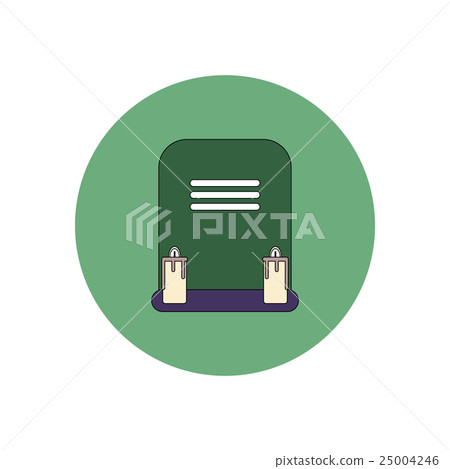 Vector illustration in flat design Halloween icon Vector illustration in flat design Halloween icon 25004246