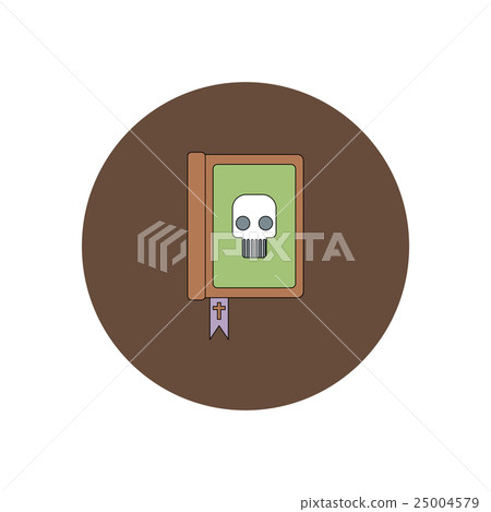 Vector illustration in flat design Halloween icon Vector illustration in flat design Halloween icon 25004579