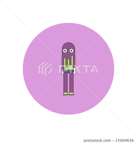 Vector illustration in flat design Halloween icon Vector illustration in flat design Halloween icon 25004656