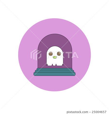 Vector illustration in flat design Halloween icon 25004657