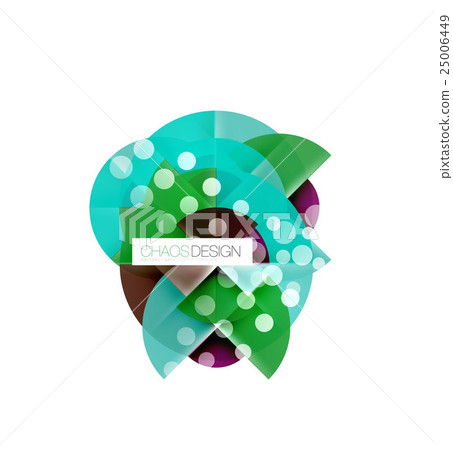 Geometric abstract composition - circles layout 25006449