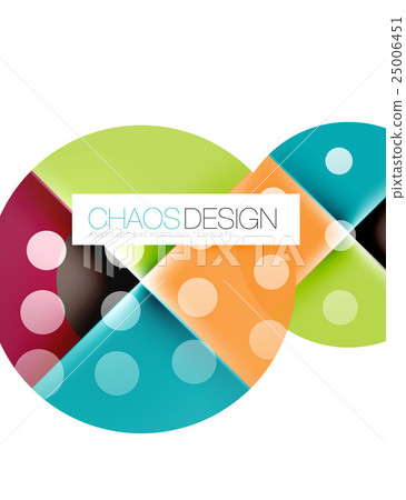 Geometric abstract composition - circles layout Geometric abstract composition - circles layout 25006451