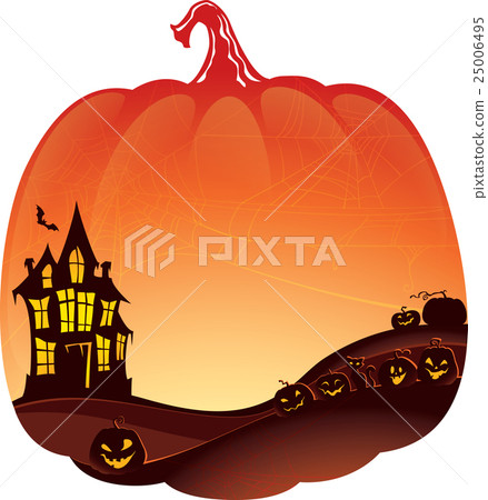 Halloween double exposure background 25006495