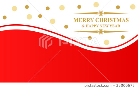 Greeting Christmas card with balls 25006675