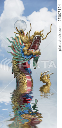 Chinese Dragon beautiful background. 25007124