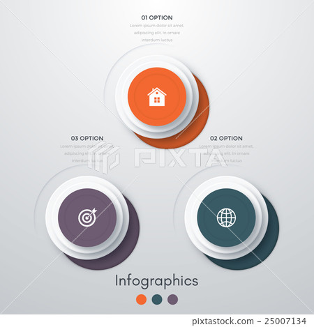 infographics three options - Stock Illustration [25007134] - PIXTA