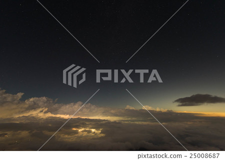 Clouds and night view Clouds and night view 25008687